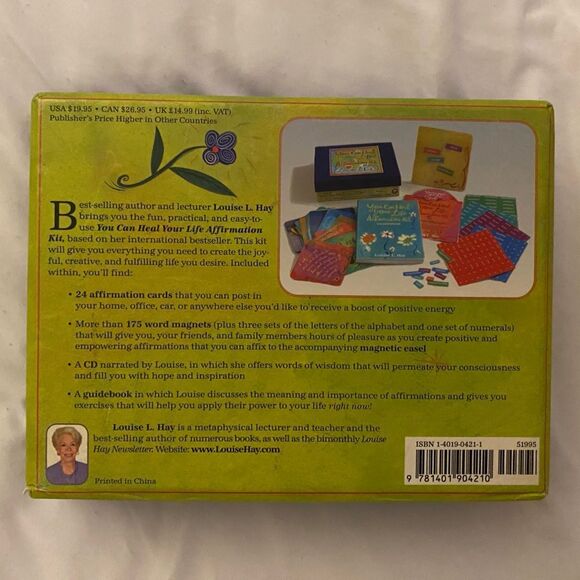 LOUISE HAY You Can Heal Your Life Kit Inspiration Cards Magnets Book - Picture 2 of 14
